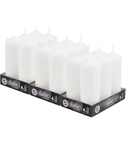 Bolsius - Basiskaarsen - Gladde stompkaarsen - Wit - 12 stuks - Brandduur 33 uur - 12 cm