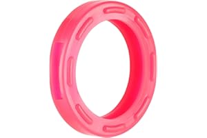 ‎VAN DEN HEUVEL van den Heuvel - Schlüsselkennringe (10 Stk.) für runde Schlüsselköpfe mit Standardgröße, Schlüsselring mit Tastzeichen, Neon Pink