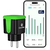 GreenSun WLAN Steckdose Smart Steckdose Stromzähler für Steckdose Zeitschaltuhr Steckdose Zeitschaltuhr Aussenbereich Smarte 