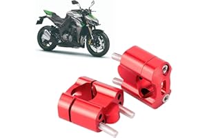 ‎TBEST atv handlebars,Motorrad-Lenkererhöhungen 22 Mm,Universal-Motorrad-Lenkererhöhungen 22 Mm,Fahrradvorbauten und -teile,Paar 22 Mm/28 Mm 1/8 Zoll 7/8 Zoll Motorrad-Lenkerhalterung,(Rot)