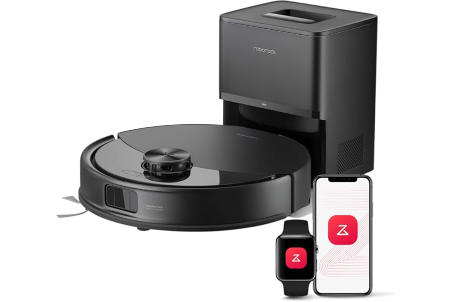 roborock Q10 S5+ Robot Vacuum Cleaner with Station, 10,000Pa, Lifting Cloth, VibraRise 2.0 Cleaning (3000 times/min), Anti-Tangle, Obstacle Avoidance, Carpet Strategies, APP, Black