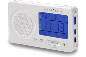 Sound Oasis S-850W Travel Sleep Sound Therapy System, White
