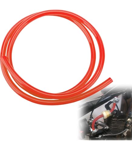 1 Meter Red Fuel Hose – 5mm Internal Diameter – Universal For Small Engines & Vehicles