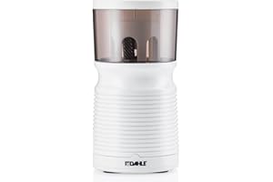 Dahle Máquina de punta eléctrica 210 (sacapuntas para diámetro de pasador 8 mm – 11 mm, seguro para niños según las normas GS), color blanco, 20,7 x 10,3 x 10,3