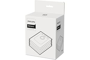 Philips Homerun Sacs à poussière pour Robots asp./Nett. Homerun 7000. 5 Sacs à poussière avec Filtration Anti-allergie. pour : XU7100/01, XU7100/02. (XV1472/00)