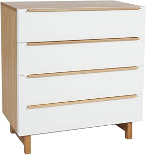 Wermo Kommode Sare Holz Weiss Eiche 80 X 43 X 87 Cm Amazon De Kuche Haushalt