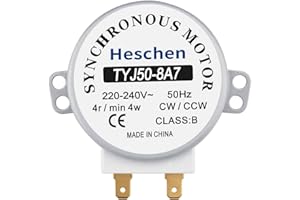 Heschen Motor sincrónico TYJ50-8A7 220-240VAC 4R/Min CW/CCW 50Hz para mesa de viraje de horno de microondas