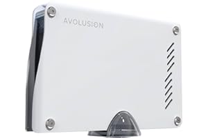 AVOLUSION PRO-M5 Series 8TB USB 3.0 External Gaming Hard Drive for PS5 Game Console (White, Metal Case) - 2 Year Warranty