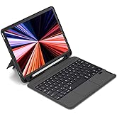 Fogy Ipad (A16) 11in&ccedil; 10.nesil 2022/2025 Uyumlu Mag Touchpad Blutooth Işıklı Standlı Klavyeli Kılıfı