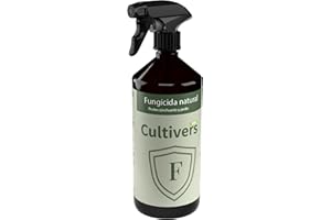 CULTIVERS Fongicide écologique 1 L pour plantes d'extérieur et d'intérieur. Préventif et curatif. Élimination des champignons tels que : mildiou, oidium, roya, alteraría, monilia etc. Fongicide