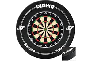 DLISHKA T: anello per freccette da 4 cm, copertura protettiva da parete in EVA per lanci mancanti, facile da montare per uso domestico e esterno, accessorio perfetto per freccette, previene danni alla parete