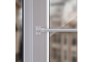 BESTLIVINGS Cafehausstange (Weiß / 75-125cm), Gardinenstange 50 bis 225 cm Länge ausziehbar, in vielen Farben, für Bistrogardinen, leichte Vorhänge, Gardinen