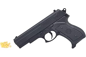 APEL PLASTIK S.R.L. Pistola Giocattolo a Pallini, Giocattolo Pistola Calibro 6 mm, Pallini Inclusi