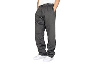 BIEDONGDA Pantalon Cargo Homme Grande Taille Pantalons de Survêtement Ceinture Elastique Baggy Pantalon Travail Décontracté Mode Pantalon Jogging avec Poches 2023 Automne Hiver