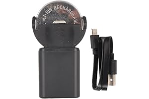 FOCKETY Ładowarka Monetowa do Baterii Litowej USB, Akumulatory Guzikowe 3,6 V 2032, Mini ładowarka Guzikowa do Baterii LIR2032/1620/1632/2016/2025 (Dostarczany z baterią 45 mAh LIR2032)