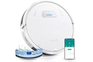 HONITURE Aspirateur Robot, G20 Robot Aspirateur Laveur 3 en 1, 4000PA, Alexa/WiFi/APP, Recharge Automatique, Ultra-Mince Silencieux, Adapté aux Poils d'animaux et aux Tapis