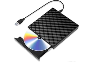XIAOXIN External CD DVD Drive with USB 3.0 DVD for Laptop PC Computer Portable External DVD Drive CD-ROM Burner External with Low Noise for Windows 11/10/7/8/XP