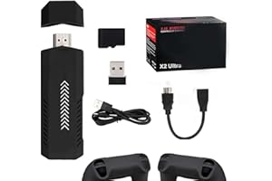 JHIALG X2 Ultra Game Stick 4k, Retro Game Stick with Built-in 9 Emulators, Plug and Play Video Gaming Console with 256G/58,000+ Games, Plug and Play Video Games for TV (128GB)