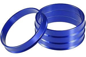 A ABSOPRO Bagues De Centrage De Moyeu De Voiture Od 60,1 mm Vers Id 56,1 mm Bagues De Centrage De Moyeu En Alliage D'Aluminium Bleu (Lot De 4)