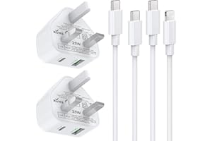 SEVENGO iPad Charger and Plug,Apple i Pad USB C Fast Charger Cable+Lightning Lead and Plug for Pro 12.9 11 13 inch M4 2024/Air 10.9 M2 M3/Mini A17 Pro 3rd 4th 5th 6th 7th 8th 9th 10th A16 11th 2025 Generation