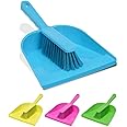Fitto Dustpan and Brush Set - Plastic, Ergonomic Handle, Lightweight, Compact Design for Efficient Cleaning - Indoor & Outdoor Use, Ideal for Home, Office, Garage, and Car