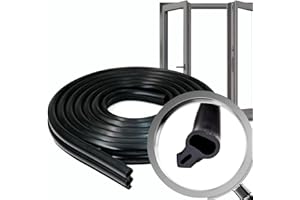 VARGORT Joint de fenêtre S-232 (10mts) | Joint caoutchouc haute qualité conçu pour une fixation parfaite. Joint fenetre isolation thermique et acoustique, idéal pour fenêtres PVC, protection contre l’humidité