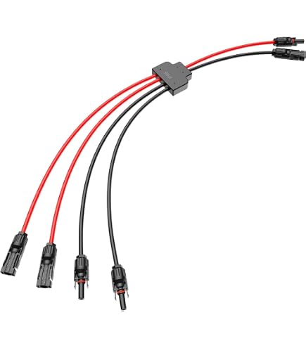 Connecteurs Solaire Aiqeer - Branche Y Mâle/Femelle - IP67 - 1000VDC - Pour Panneaux Photovoltaïques