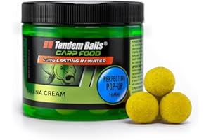 Tandem Baits Boilie di Pesca Esche da Amo Galleggianti Pop Up Zig Rig Chod Rig Carp Food Perfection Pop-Up 16 mm 70 g