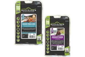 Expedition Ration Pack - Chicken Tikka & Rice with Chocolate Sponge Pudding: A Complete and Satisfying Meal for Outdoor Adventures, Bundled by Black Nore Gifts…