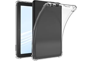 JUNOHAWK 6 Inch Transparent TPU Rubber Cover, Kindle 2024 and 2022 Releases (11th Generation), Reinforced Corners Slim Silicone Back, Anti Scratch and Shock Absorbent Design