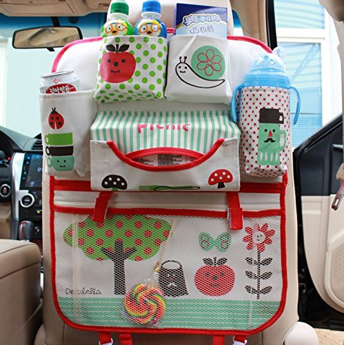 Pormow Cartoon Auto Rücklehnentasche Organizer Multi-Tasche Flasche Kühltasche Auto Zubehör - 7