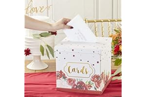 Kate Aspen 28506NA Wedding Card Box, Paper, Burgundy Blush