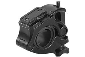 Perfeclan Support de lumière de vélo de Rotation à 360 ° Support de Phare de vélo Avant léger pour Lampe de Poche à LED Accessoire de Guidon de vélo de Route