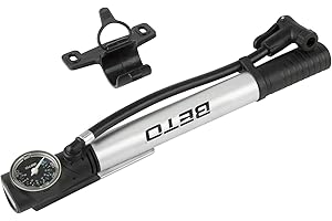 BETO - Pompa telescopica con Supporto da Pavimento, Colore: Nero