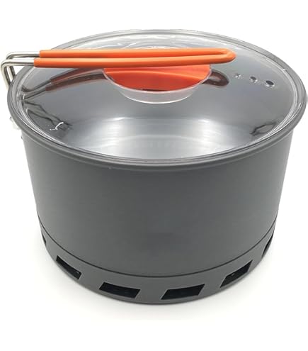 Pentola Da Campeggio Fire-Maple K2 - Alluminio Anodizzato 1,5L - Leggera Con Maniglia Pieghevole - Foto 6