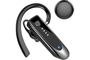 ATHEEWON Bluetooth Headset Wireless Freisprech Telefon mit headset mikrofon V5.4 Freisprech-Bluetooth-Ohrhörer mit 20 Std Sprechzeit, 180 Std Standby , handy headset für Business/Büro/Autofahren, Schwarz
