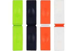 QUAHOM 4PCS Bounce Bricks, Magnetic Building Blocks, Magnetic Fidget Block Toy Adults Anxiety, Mini Building Blocks Fidget Magnetic Spinner, Magnet Brick Magic Decompression Toy Cube Fidget Toy (4 Colors)