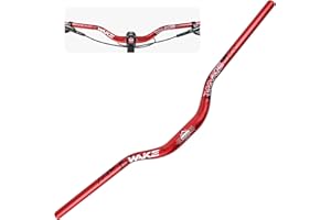 MIGHTYDUTY WAKE Manillares para Bicicleta 31,8mm*780mm Extra Largos Manillar Ancho Mangos de Aleación de Aluminio 55mm Riser Bar para MTB Ciclismo en Carretera (Rojo)