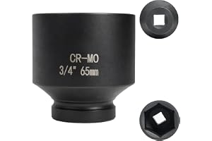 Flewdart hylsnyckel 65 mm 3/4 tum 6 sidor, hylsnyckel 65 mm 3/4, krommolybdenstål, CR-MO