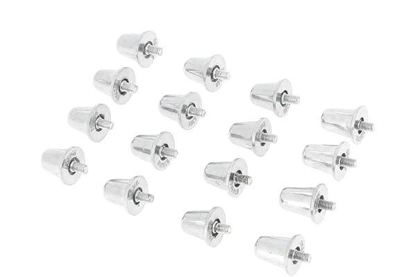 Gilbert - Crampon alu 18/21mm - Crampons Football Aluminium - Argent métalisé - Taille Unique - 1 Boite
