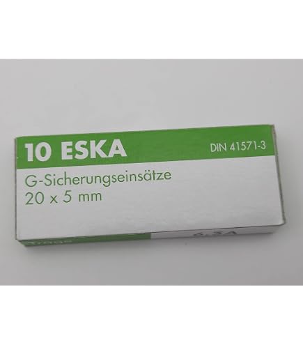 Mittelsicherung, träge (M) aus Glas, 250 mA / 250 V AC, 5 x 20 mm, 10