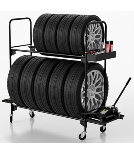 Garage Tire Loft Multi Tire Storage System Wall Mount Foldin | Envío gratis