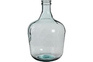 MICA Decorations Verre Diego, Verre, Transparent, H. 42 cm D. 27 cm