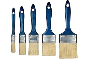 Hardy Working Tools 5-delars penselset, serienummer 06, målarpenselset för renoveringsarbeten. Plattpensel 13, 25, 38, 50, 63