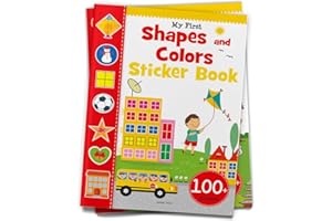 My First Shapes and Colours Sticker Book (Exciting Sticker Books With 1 Plus Colourful Stickers) Paperback by Wonder House Books