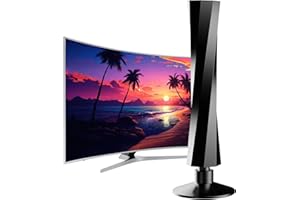 SZKALAK TV Interna - Antenna TV Interna ad Alta Potenza con Facile Installazione - Ricezione Lunga Distanza, Supporto 4K 1080p VHF/UHF, Antenna Portatile per TV