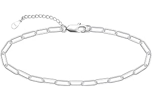 CHIC & ARTSY 925 Sterling Silver Ankle Bracelet Multilayer Anklets for Women Satellite/Star/Cross/Circle/Teardrop/Oval/Layered Anklet Beach Jewelry 9 to 10 inch Flexible Fit Anklets