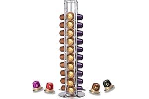 Wdmiya Coffee Pods Holder for Nespresso, Coffee Capsules Holder Stand, Nespresso Coffee Pod Storage Rack for 40 Pcs Capsules (not Included Coffee pods)