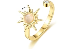 VYYU Fidget Ring - Adjustable Spinner Rings for Anxiety Stress Relief Gift