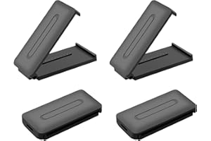 URAQT 4PCS Clips de Réglage de Ceinture de Sécurité, Clip Ajustable en ABS Durable, Universel Ajusteur de Ceinture de Sécurité pour Voiture, AntidéRapant, Confortable pour Enfants et Adultes (Noir)